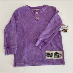 2T Violet Toddler Thermal Henley- 164